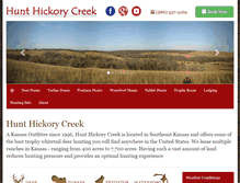 Tablet Screenshot of hunthickorycreek.com